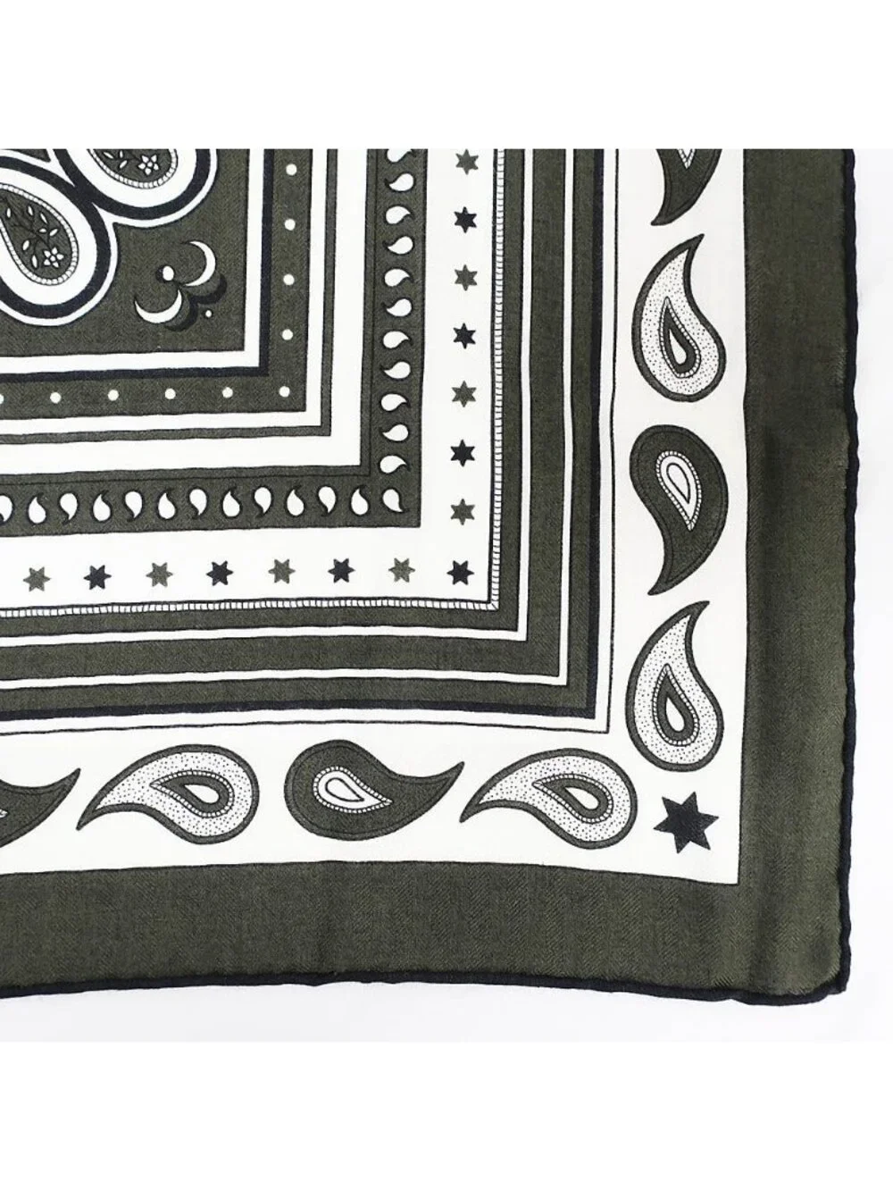 Hermes Carre Geant Grand Appara Bandana Scarf Cashmere Silk Moss Green